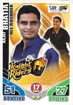 2011 Topps Cricket Attax IPL #NNO Rajat Bhatia Front