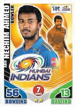 2011 Topps Cricket Attax IPL #NNO Abu Nechim Front