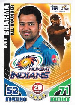 2011 Topps Cricket Attax IPL #NNO Rohit Sharma Front