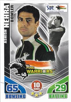 2011 Topps Cricket Attax IPL #NNO Ashish Nehra Front