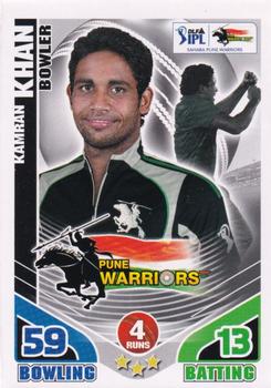 2011 Topps Cricket Attax IPL #NNO Kamran Khan Front