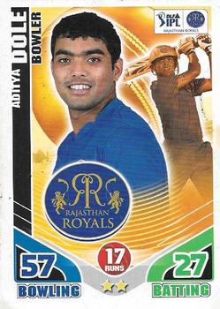 2011 Topps Cricket Attax IPL #NNO Aditya Dole Front