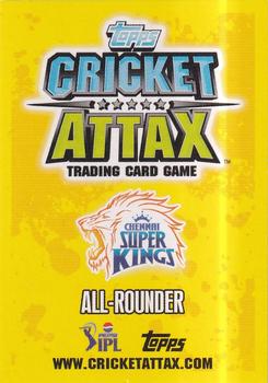2013-14 Topps Cricket Attax IPL #7 Albie Morkel Back