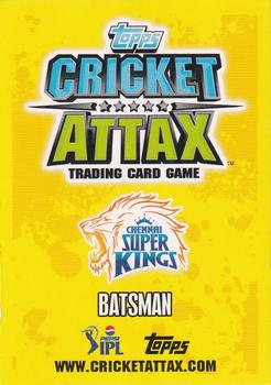 2013-14 Topps Cricket Attax IPL #18 Suresh Raina Back