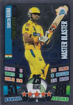 2013-14 Topps Cricket Attax IPL #18 Suresh Raina Front