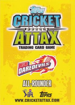 2013-14 Topps Cricket Attax IPL #30 Andre Russell Back