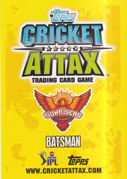 2013-14 Topps Cricket Attax IPL #43 Cameron White Back