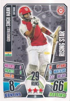 2013-14 Topps Cricket Attax IPL #58 Gurkeerat Singh Mann Front