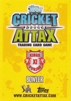 2013-14 Topps Cricket Attax IPL #68 Praveen Kumar Back