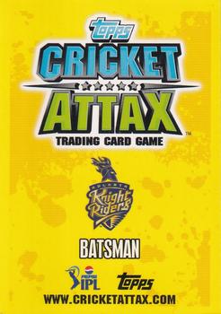 2013-14 Topps Cricket Attax IPL #77 Debabrata Das Back