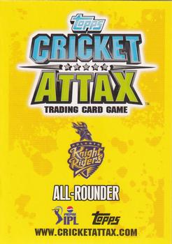 2013-14 Topps Cricket Attax IPL #81 Laxmi Ratan Shukla Back