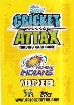 2013-14 Topps Cricket Attax IPL #106 Ambati Rayudu Back