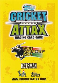 2013-14 Topps Cricket Attax IPL #111 Anustup Majumdar Back
