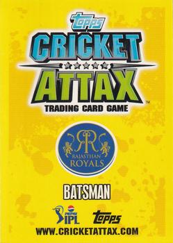 2013-14 Topps Cricket Attax IPL #131 Rahul Dravid Back