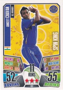 2013-14 Topps Cricket Attax IPL #137 Ankeet Chavan Front