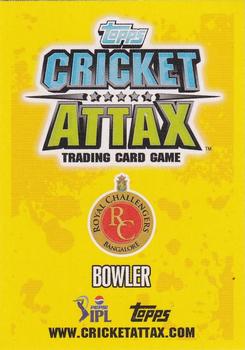 2013-14 Topps Cricket Attax IPL #160 Abhimanyu Mithun Back