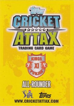 2013-14 Topps Cricket Attax IPL #169 Piyush Chawla Back