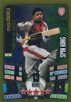 2013-14 Topps Cricket Attax IPL #169 Piyush Chawla Front