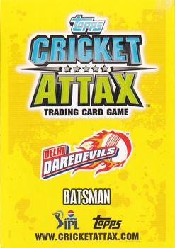 2013-14 Topps Cricket Attax IPL #182 Kevin Pietersen Back