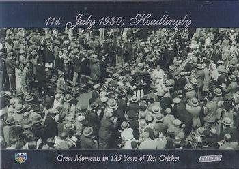 2002 ACB Platinum #104 11th July 1930, Headingly Front