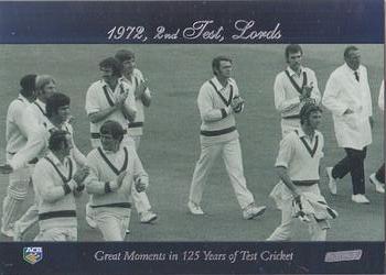 2002 ACB Platinum #111 1972, 2nd Test, Lords Front