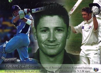 2002 ACB Platinum #133 Michael Clarke Back