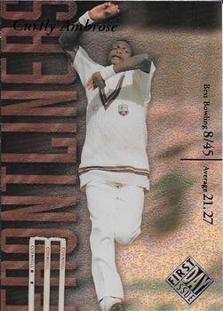 1996 Futera The Decider - Frontliners First Day Issue #FL1 Curtly Ambrose Front