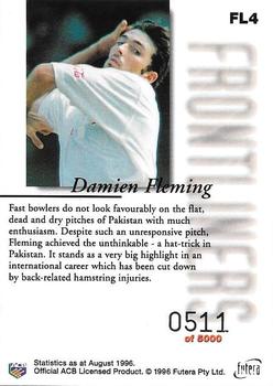 1996 Futera The Decider - Frontliners First Day Issue #FL4 Damien Fleming Back