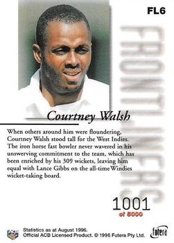 1996 Futera The Decider - Frontliners First Day Issue #FL6 Courtney Walsh Back