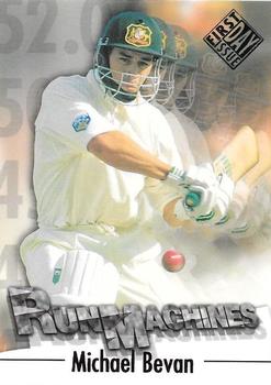 1996 Futera The Decider - Run Machines First Day Issue #RM6 Michael Bevan Front