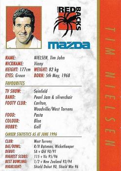 1996-97 Mazda Southern Redbacks Cricket  #NNO Tim Nielsen Back