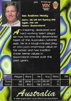 1996 Sports Deck Cricket World #24 Ian Healy Back