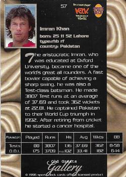 1996 Sports Deck Cricket World #57 Imran Khan Back