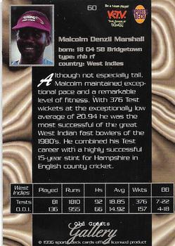 1996 Sports Deck Cricket World #60 Malcolm Marshall Back