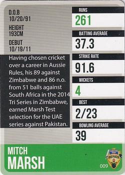 2014-15 Tap 'N' Play CA/BBL Cricket #009 Mitch Marsh Back