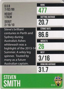 2014-15 Tap 'N' Play CA/BBL Cricket #016 Steven Smith Back