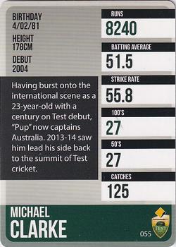 2014-15 Tap 'N' Play CA/BBL Cricket #055 Michael Clarke Back