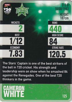 2014-15 Tap 'N' Play CA/BBL Cricket #125 Cameron White Back
