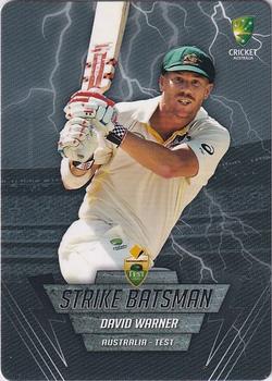 2014-15 Tap 'N' Play CA/BBL Cricket - Strike Batsman #SB1 David Warner Front