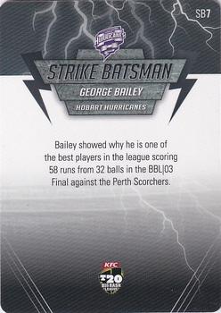 2014-15 Tap 'N' Play CA/BBL Cricket - Strike Batsman #SB7 George Bailey Back