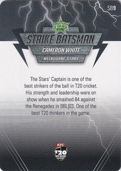 2014-15 Tap 'N' Play CA/BBL Cricket - Strike Batsman #SB9 Cameron White Back