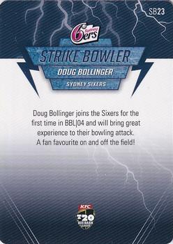 2014-15 Tap 'N' Play CA/BBL Cricket - Strike Bowler #SB23 Doug Bollinger Back