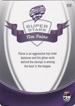2014-15 Tap 'N' Play CA/BBL Cricket - Superstars #SS7 Tim Paine Back