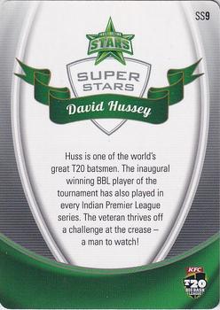2014-15 Tap 'N' Play CA/BBL Cricket - Superstars #SS9 David Hussey Back