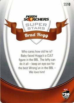 2014-15 Tap 'N' Play CA/BBL Cricket - Superstars #SS10 Brad Hogg Back
