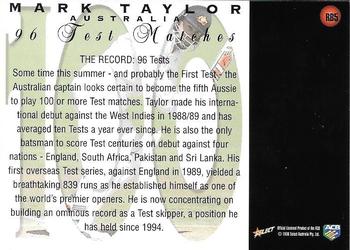 1998-99 Select Tradition Retail - Promotional #RB5 Mark Taylor Back