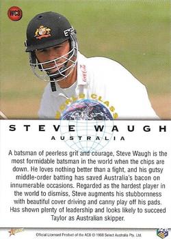1998-99 Select Tradition Retail - Promotional #WC3 Steve Waugh Back