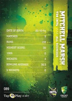 2017-18 Tap 'N' Play Ashes #089 Mitchell Marsh Back