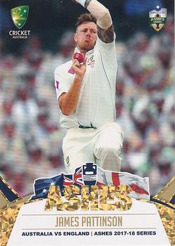 2017-18 Tap 'N' Play Ashes - Gold #017 James Pattinson Front