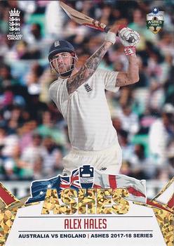 2017-18 Tap 'N' Play Ashes - Gold #035 Alex Hales Front